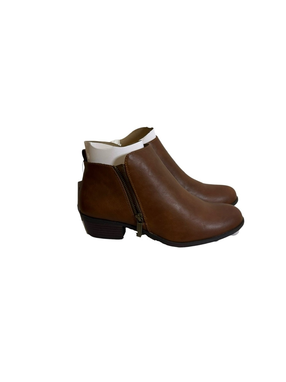Sonoma Brown Side-Zip Ankle Booties sz 9 NIB